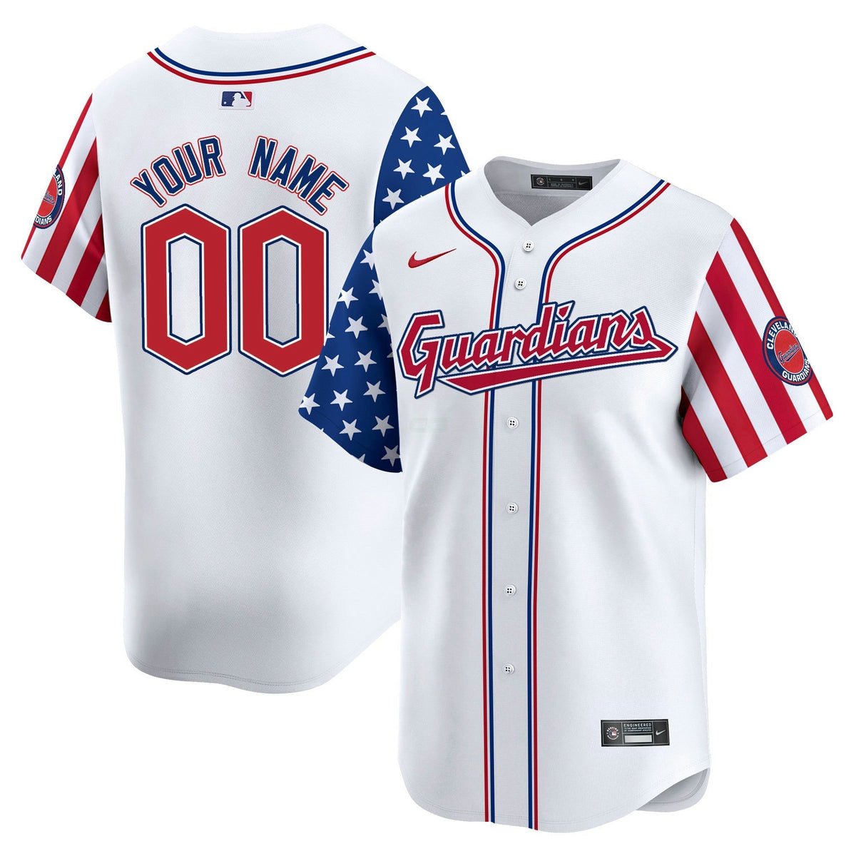 MLB Cleveland 2024 Independence Day Vapor Premier Limited Jersey - White