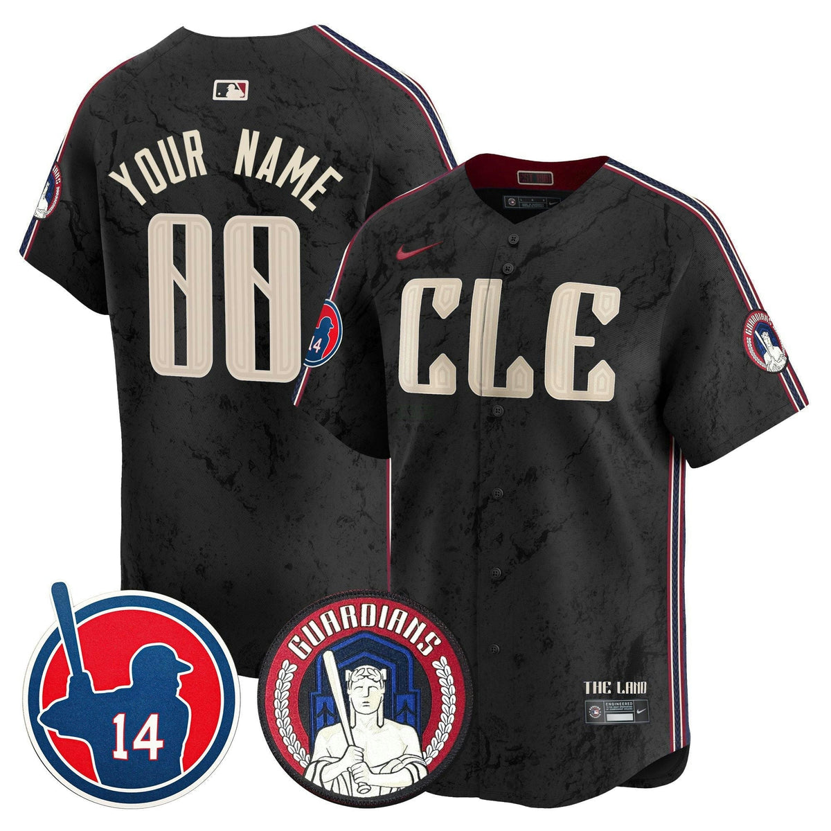 MLB Cleveland Larry Doby Patch City Connect Vapor Premier Limited Jersey