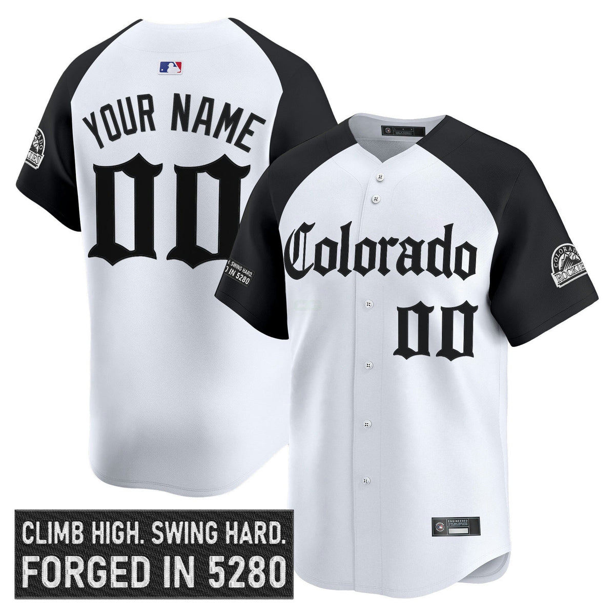 MLB Colorado ‘Gothic Mile High Shadows Edition’ Vapor Premier Limited Jersey