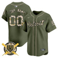 MLB Detroit Armed Forces Day Vapor Premier Limited Jersey - Custom