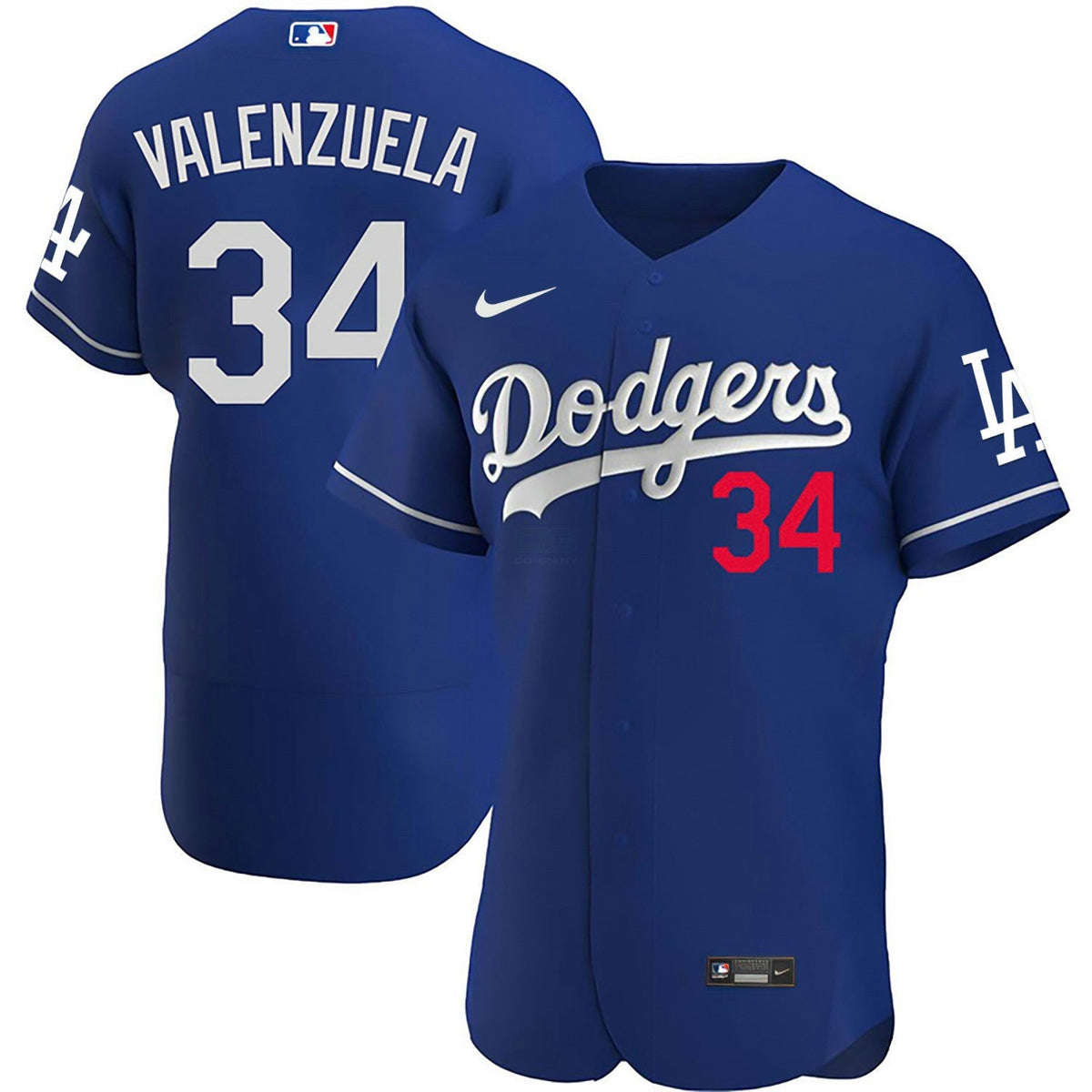 MLB Fernando Valenzuela Flex Base Jersey - Royal Blue