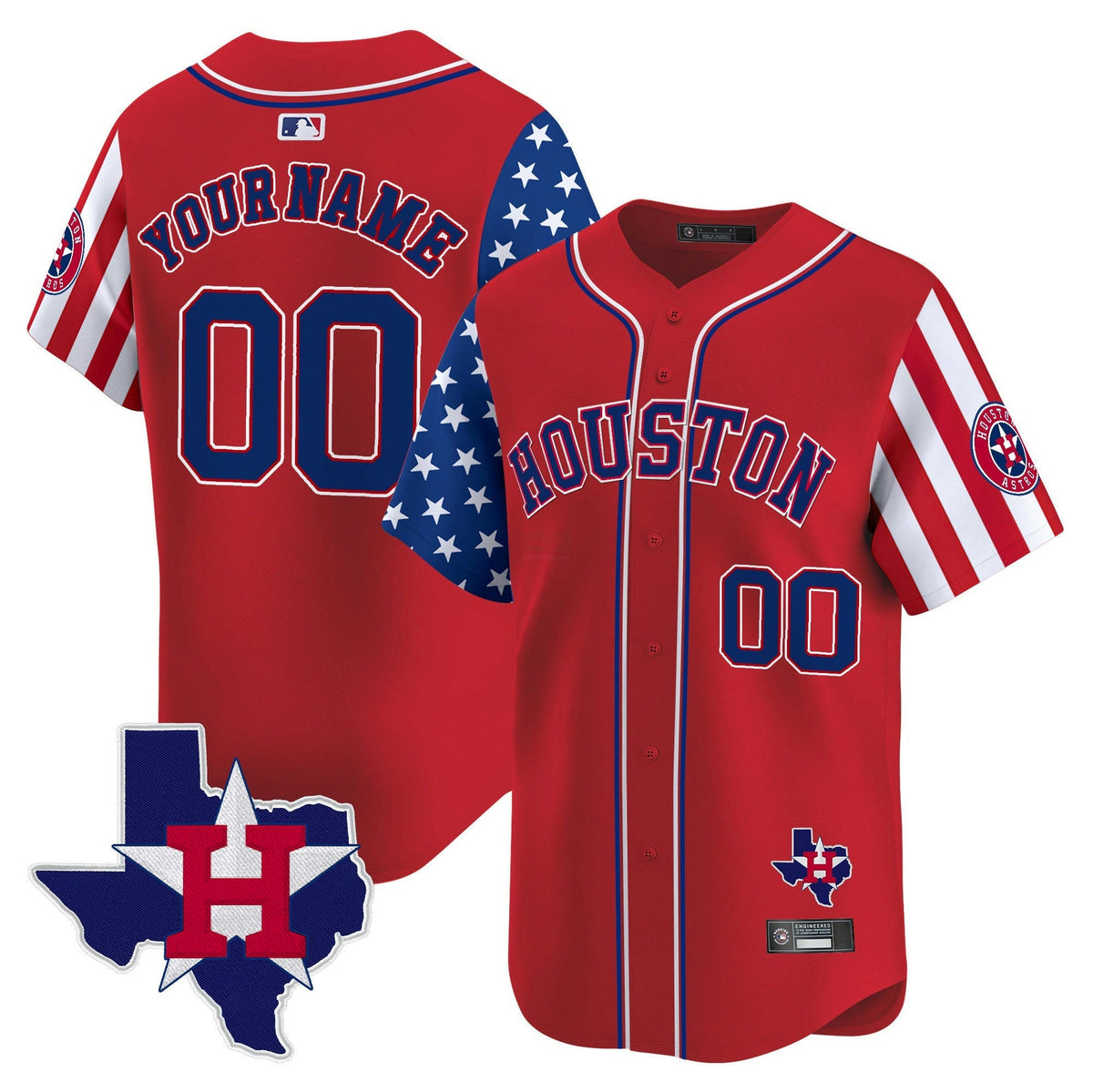 MLB Houston 2025 Independence Day Vapor Premier Limited Jersey V2