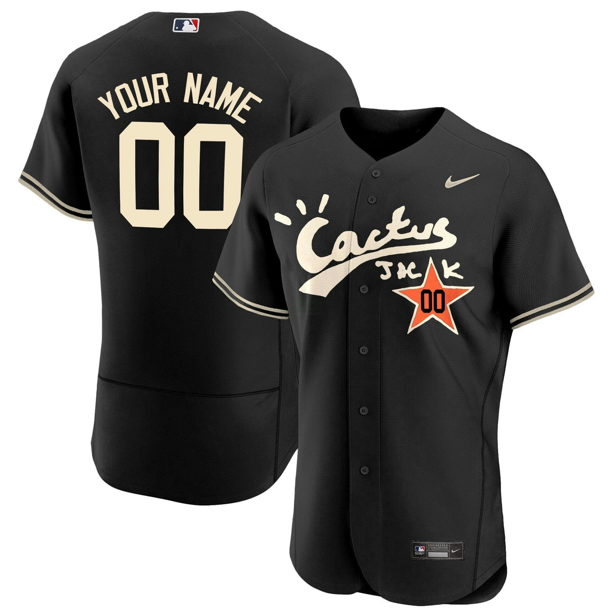 MLB Houston Cactus Jack Flex Base Jersey V2 – Stitched