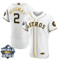 MLB Houston Flex Base White Gold 2022 World Series Jersey