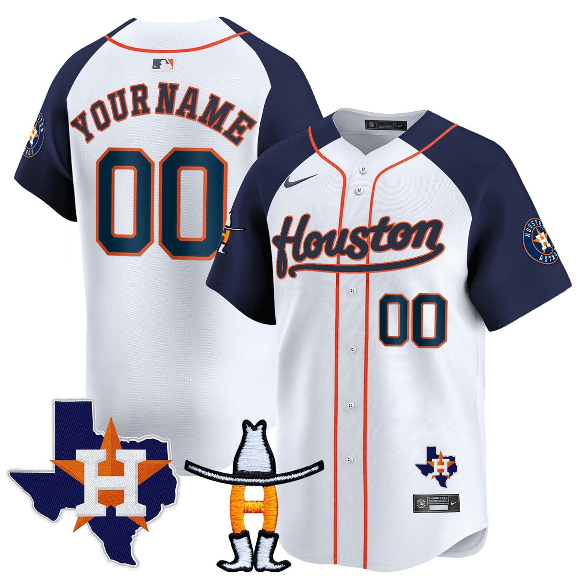 MLB Houston Houston Rodeo Patch Vapor Premier Limited Jersey