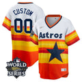 MLB Houston White Home Cooperstown Collection Custom Name and Number Player Jersey - White Home