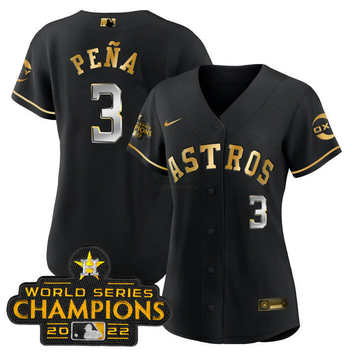 MLB Jeremy Pena Houston Black Gold Rush Jersey