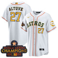 MLB Jose Altuve Houston 2023 Gold Rush Oxy Jersey