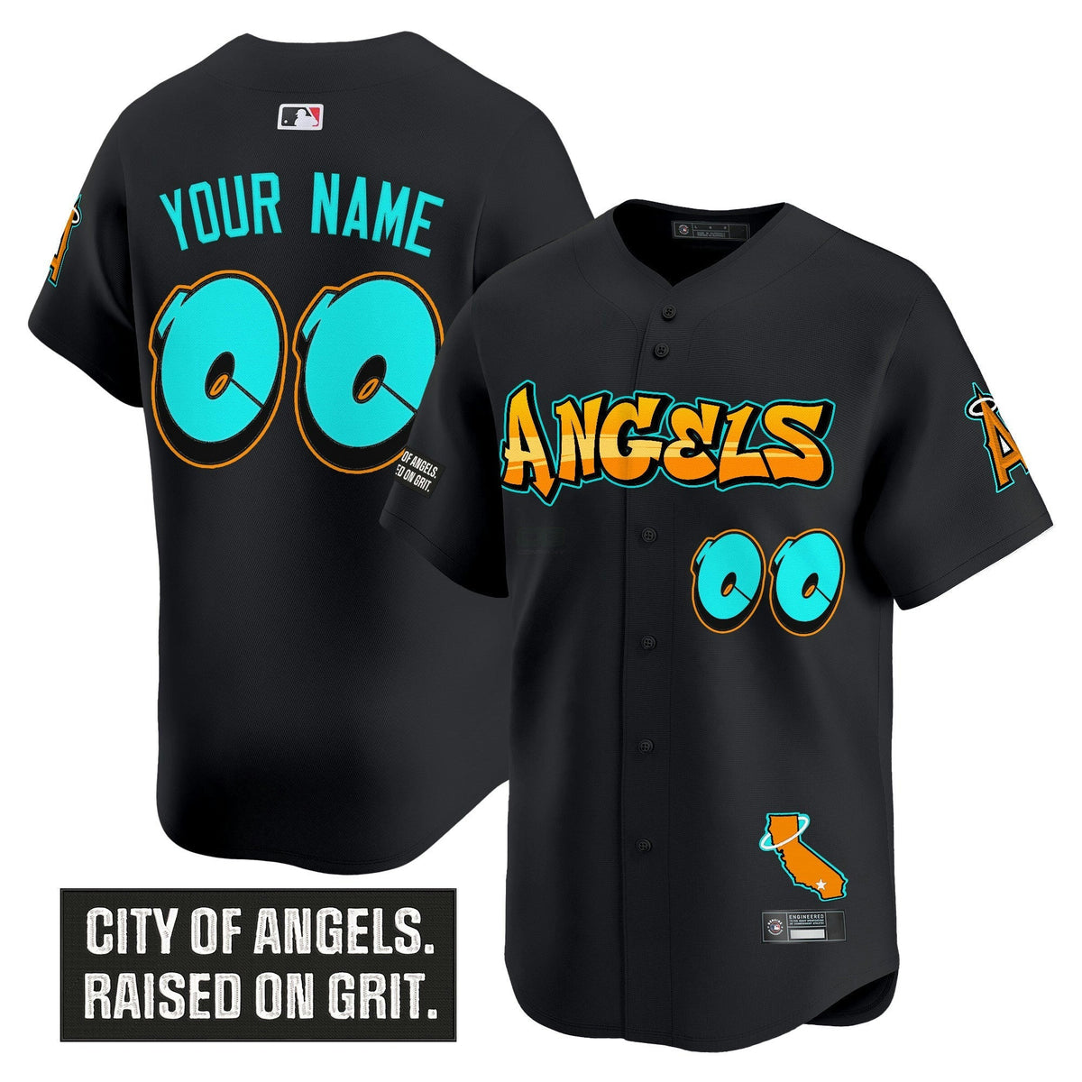 MLB Los Angeles ‘Graffiti Halo Drop Edition’ Vapor Premier Limited Jersey