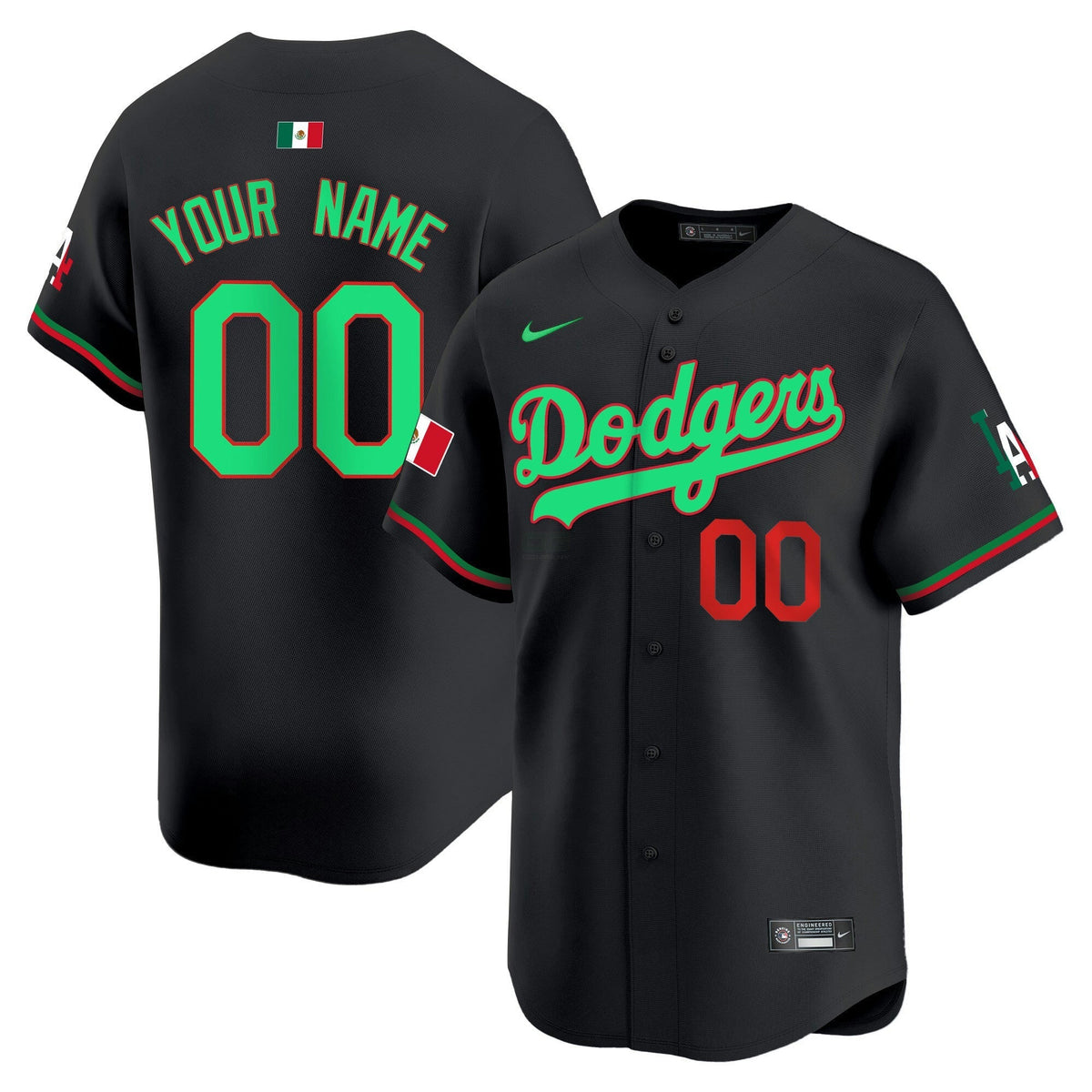 MLB Los Angeles Mexico Vapor Premier Limited Jersey V2