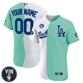 MLB Los Angeles Vin Scully Patch Custom Name & Number Flex Base Jersey Collection