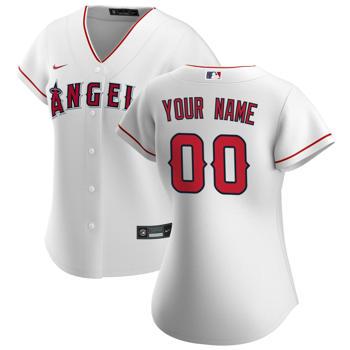 MLB Los Angeles White Custom Name & Number Jersey - White