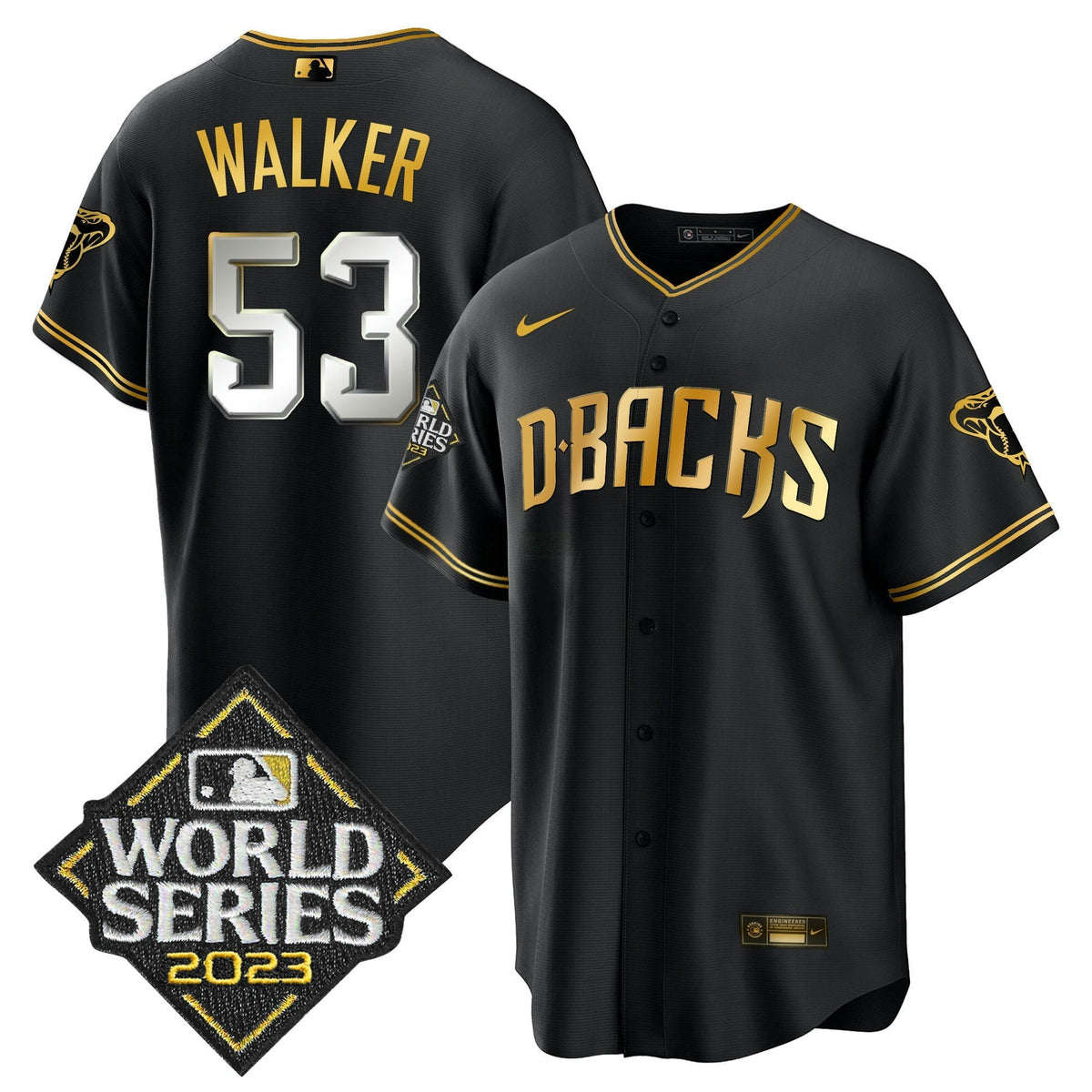 MLB Men’s 2023 World Series Cool Base Gold Jersey