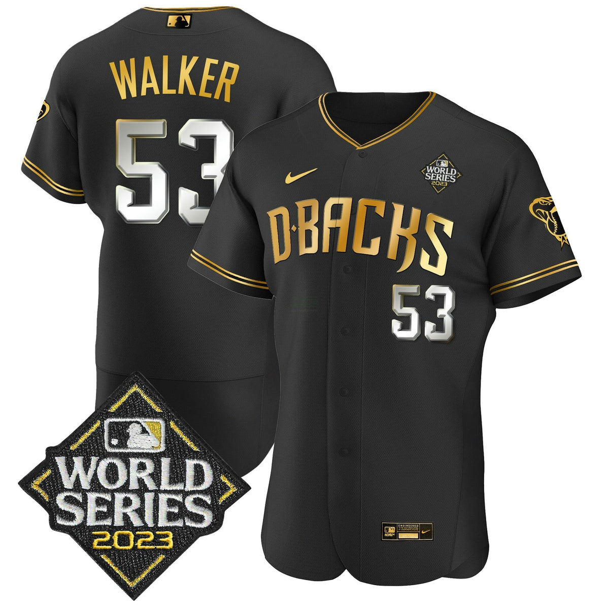 MLB Men’s 2023 World Series Flex Base Gold Jersey V2