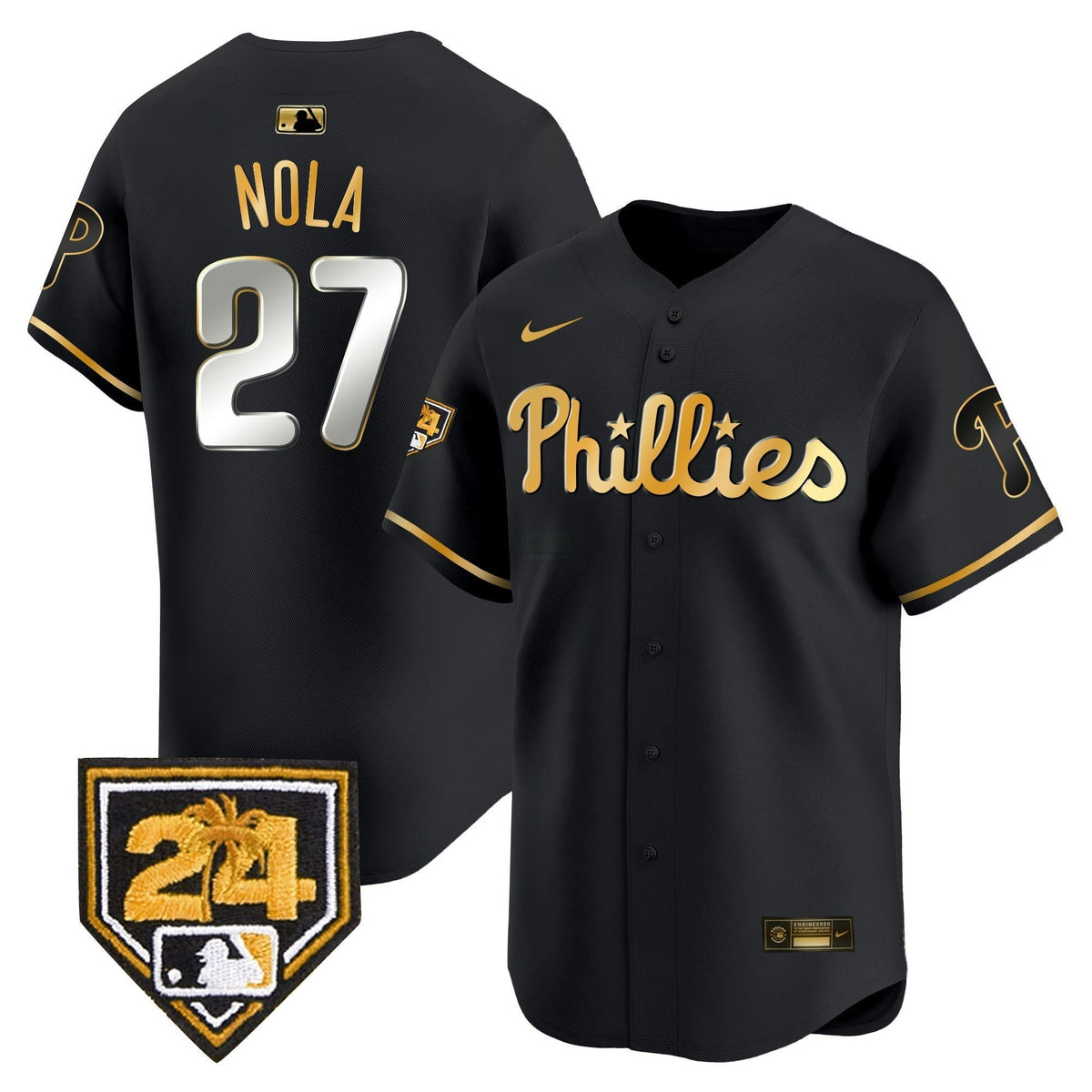 MLB Philadelphia Phillies Men’s 2024 Spring Training Patch Vapor Premier Limited Jersey