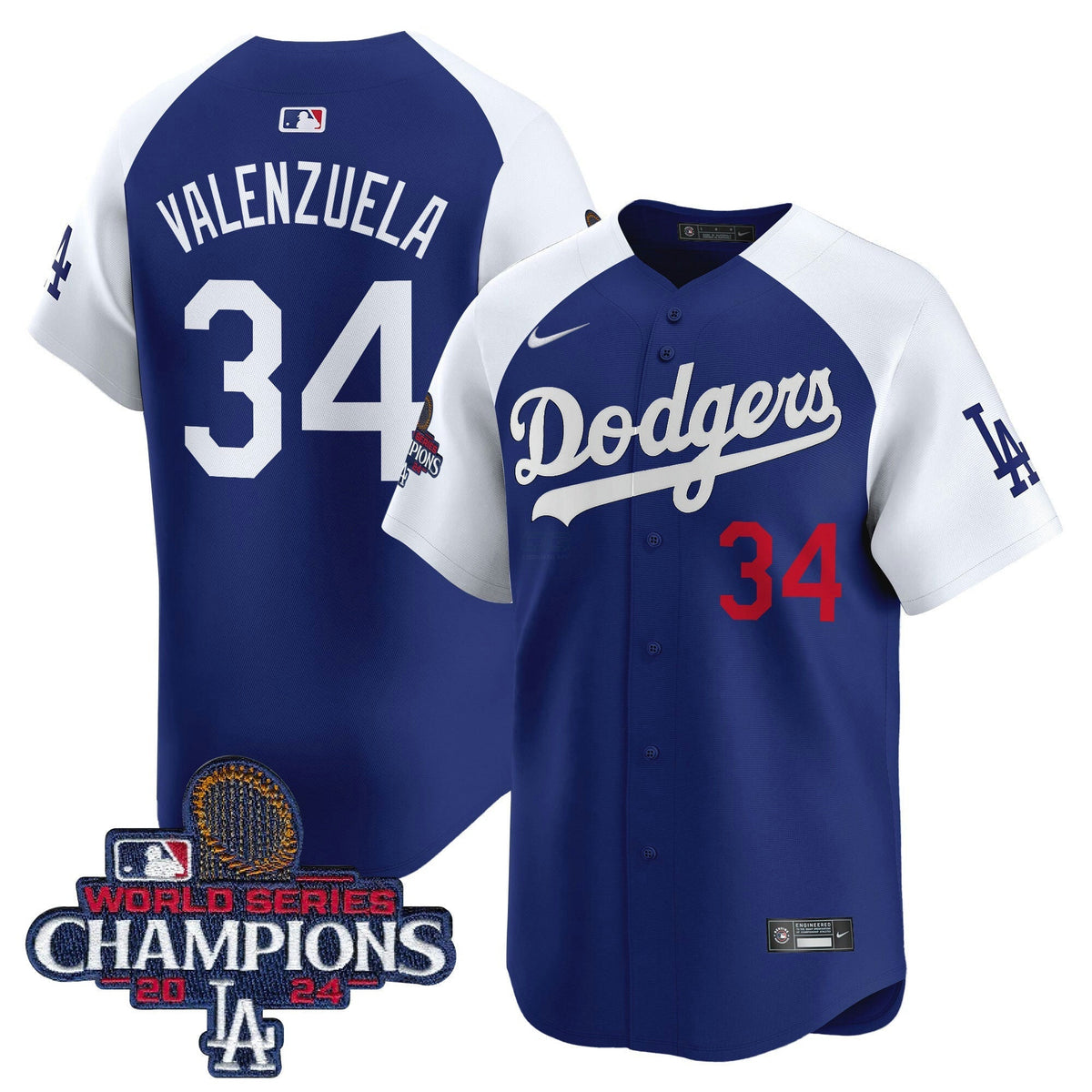 MLB Men’s 2024 World Series Champions Patch Vapor Premier Limited Jersey