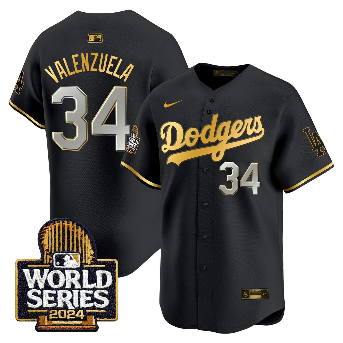 MLB Men’s 2024 World Series Gold Trim Vapor Premier Limited Jersey