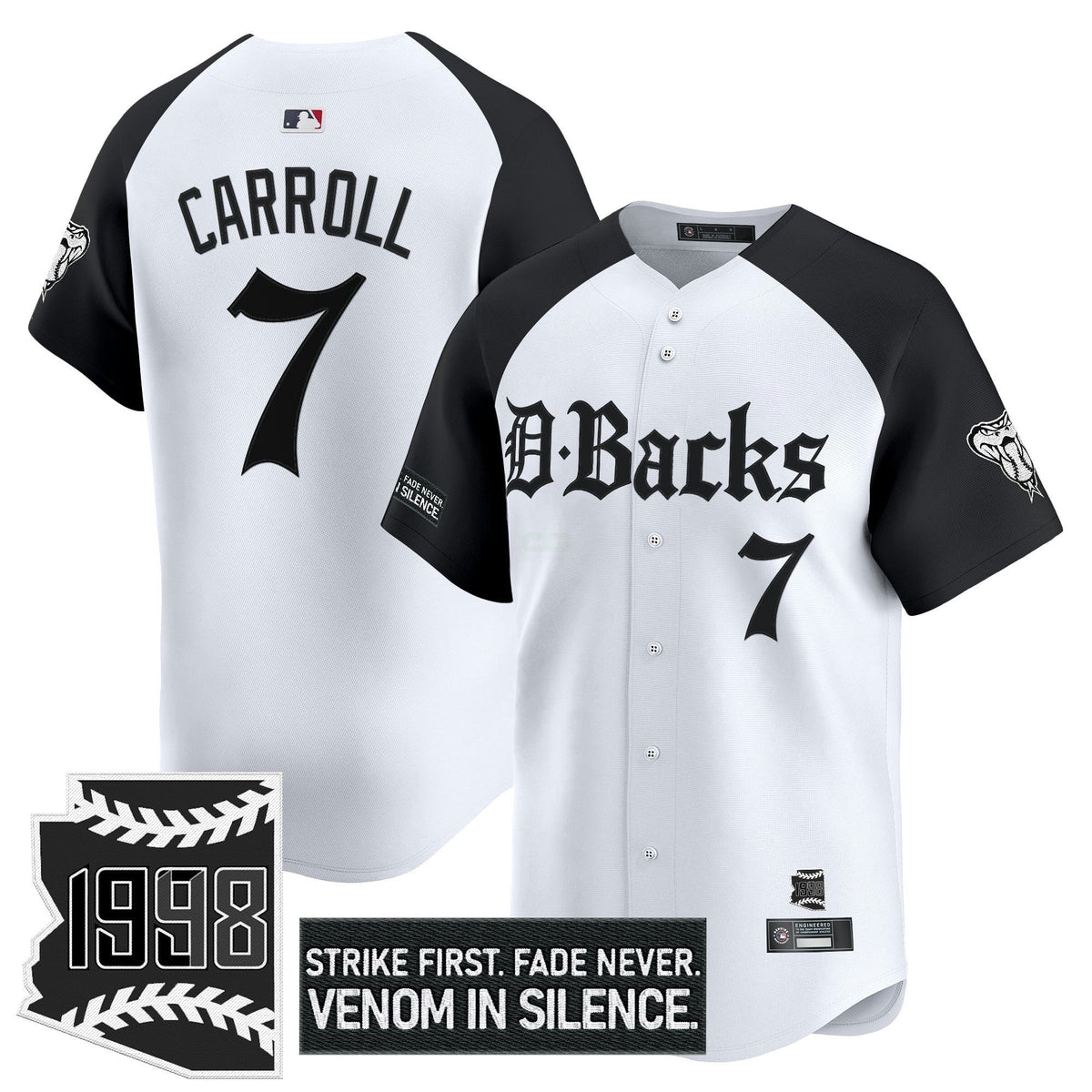 MLB Men’s Arizona ‘Gothic Desert Fang Edition’ Vapor Premier Limited Jersey V2