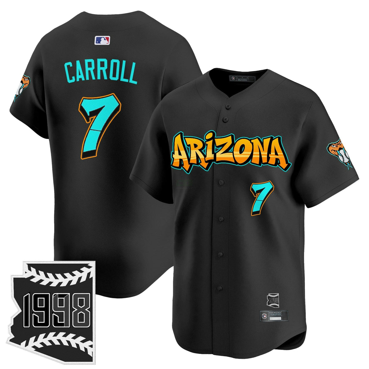 MLB Men’s Arizona ‘Graffiti Desert Ink Edition’ Vapor Premier Limited Jersey