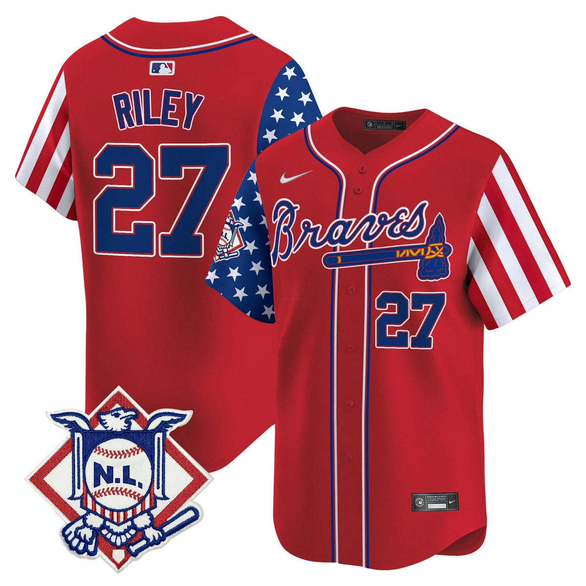 MLB Men’s Atlanta 2024 Fourth of July Vapor Premier Limited Jersey V2