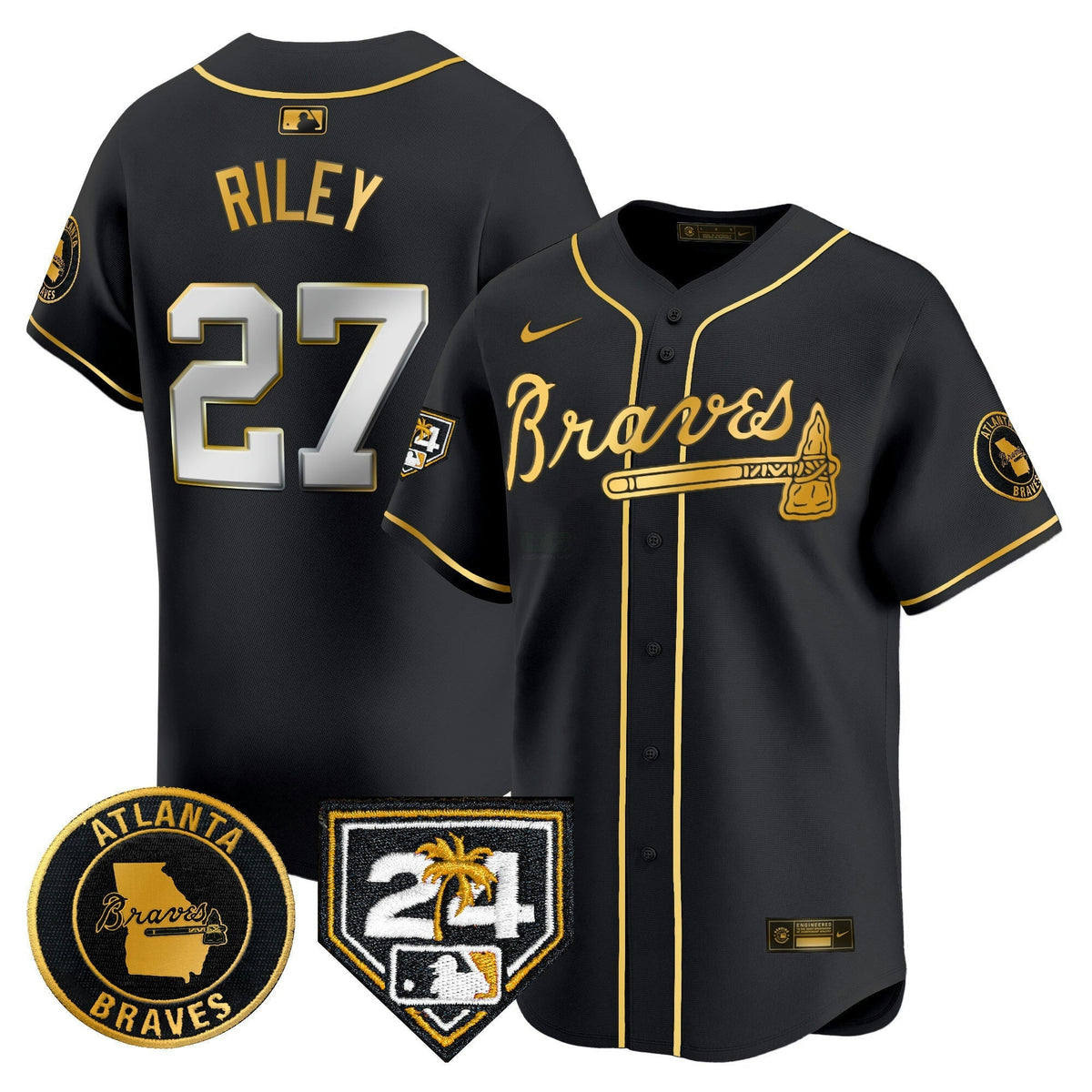 MLB Men’s Atlanta 2024 Spring Training Patch Vapor Premier Limited Jersey