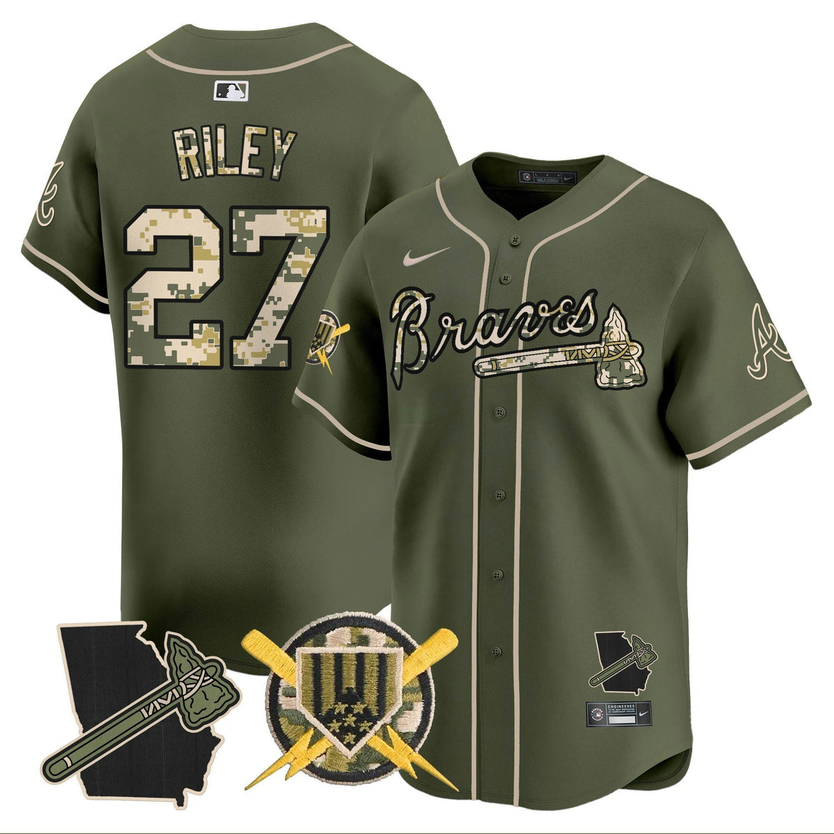 MLB Men’s Atlanta Armed Forces Day Vapor Premier Limited Jersey