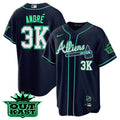 MLB Men’s Atlanta Atliens Cool Base Jersey – Galaxy Version – Stitched