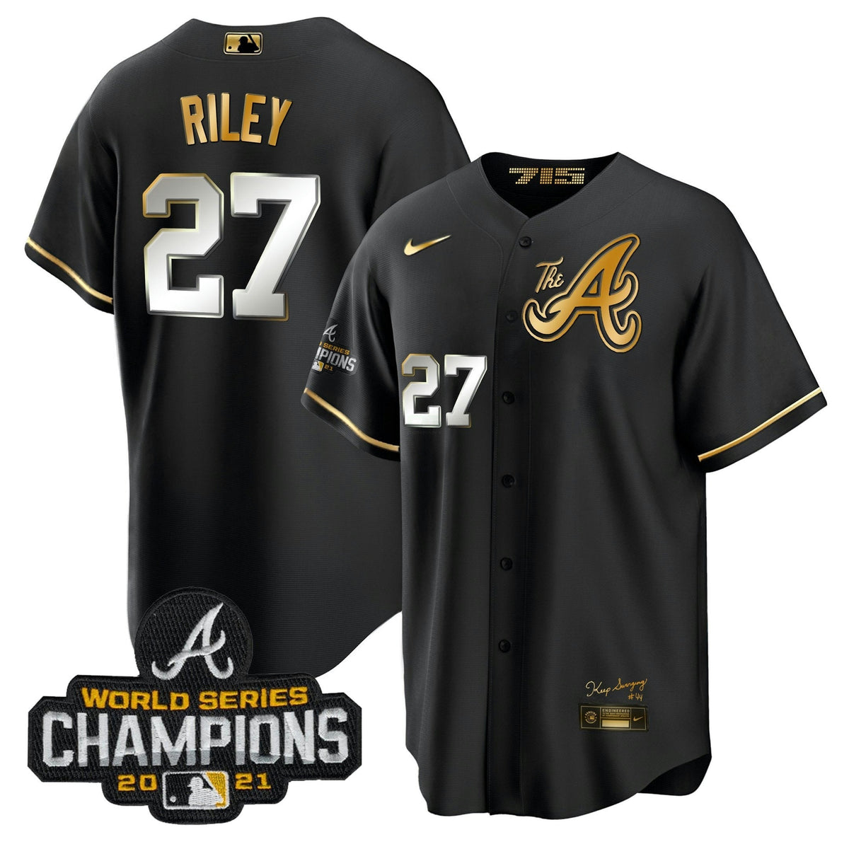 MLB Men’s Atlanta Champions City Connect Gold Cool Base Jersey
