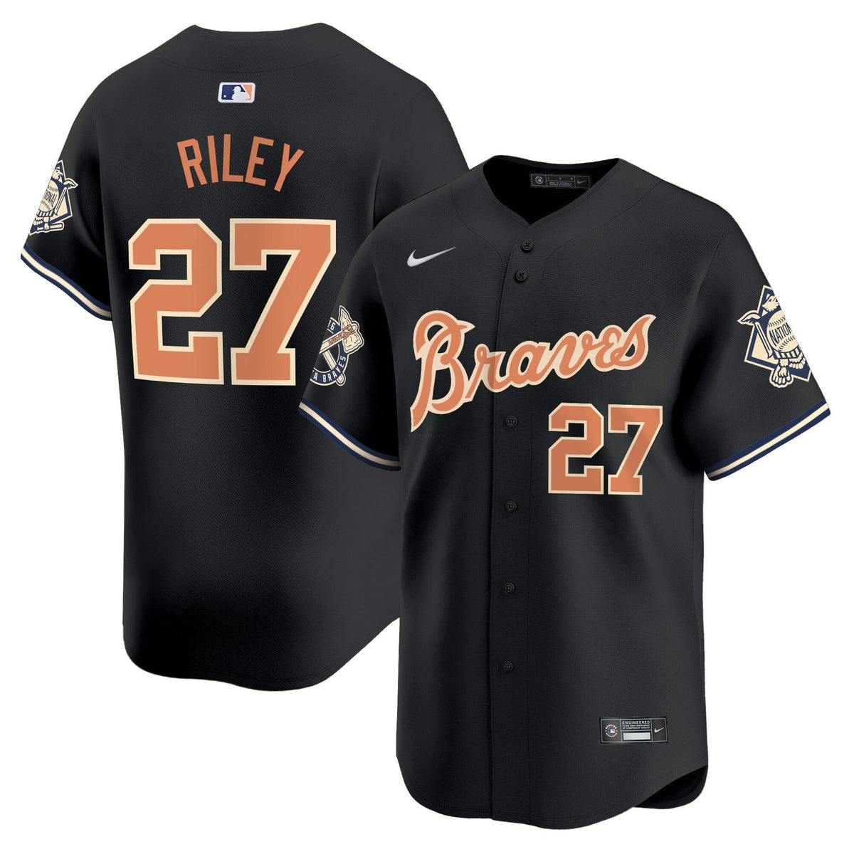MLB Men’s Atlanta Peaches n’ Creme Vapor Premier Limited Jersey
