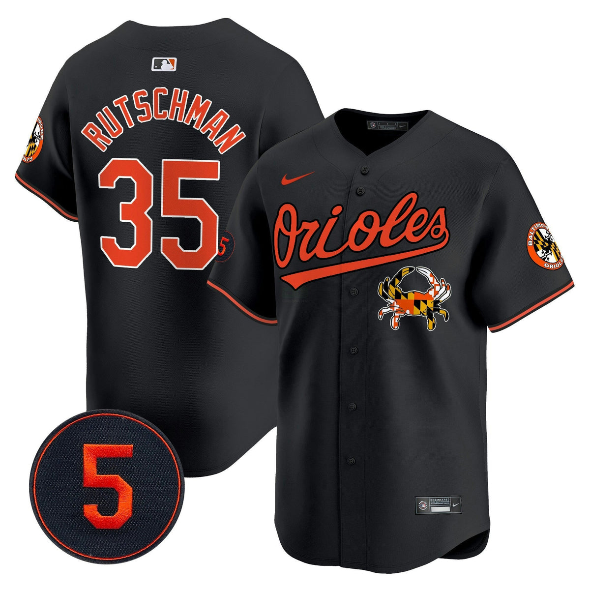 MLB Men’s Baltimore Robinson Patch Vapor Premier Limited Jersey V9