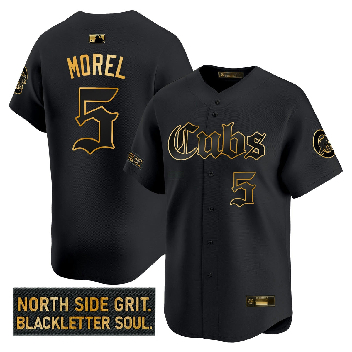 MLB Men’s Chicago ‘Gothic North Side Edition’ Gold Vapor Premier Limited Jersey