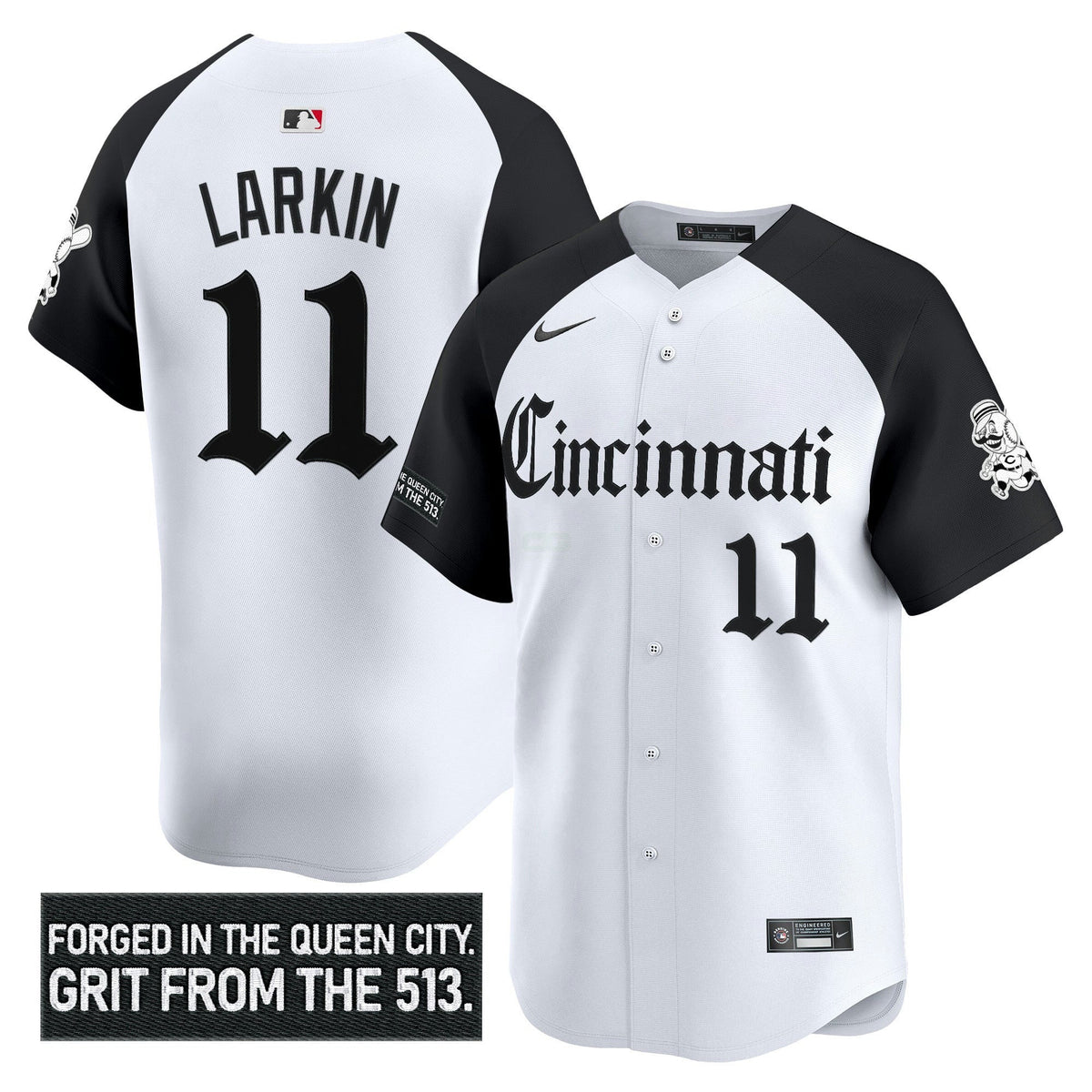MLB Men’s Cincinnati ‘Gothic Queen City Edition’ Vapor Premier Limited Jersey