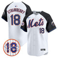 MLB Men’s Darryl Strawberry Patch Vapor Premier Limited Jersey