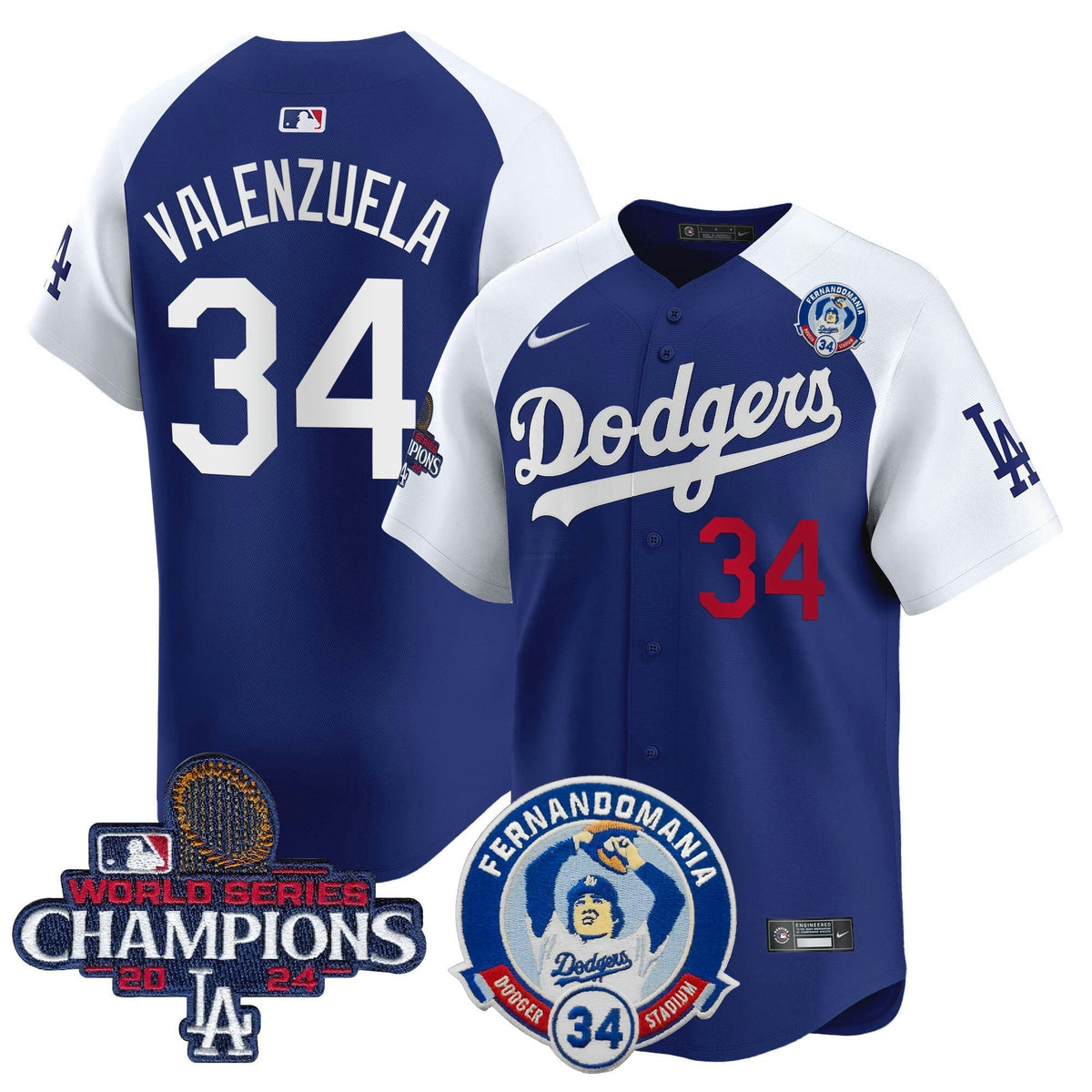 MLB Men’s Fernando & 2024 World Series Champions Patch Vapor Premier Limited Jersey V2