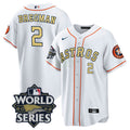 MLB Men’s Houston White Gold 2022 World Series Jersey