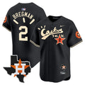 MLB Men’s Houston Cactus Jack Patch Vapor Premier Limited Jersey V10 – Stitched