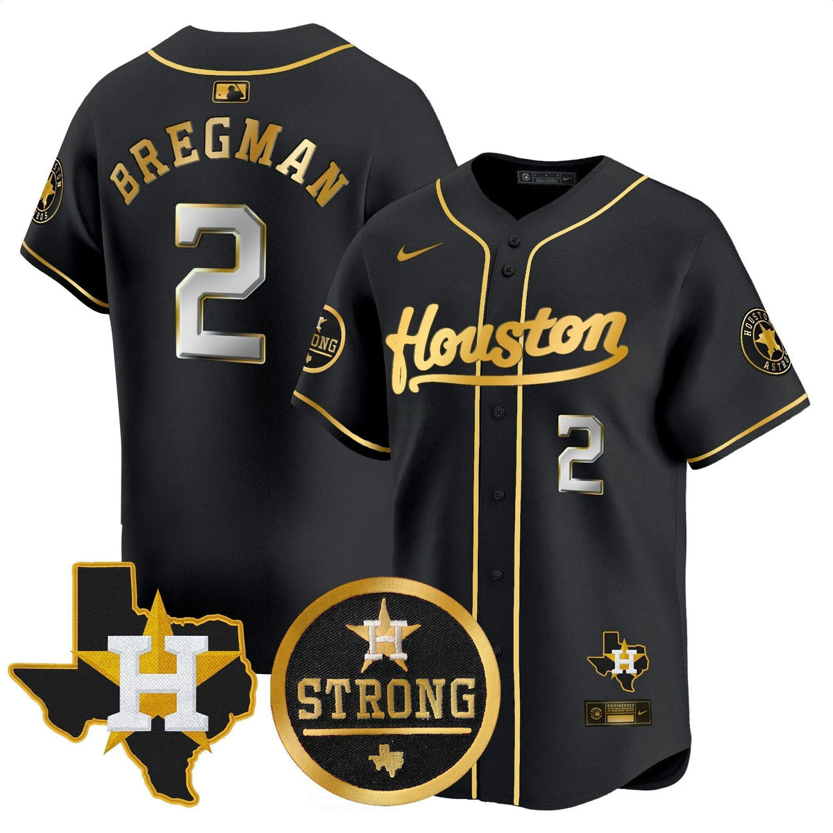 MLB Men’s “Houston Strong” Patch Vapor Premier Limited Jersey