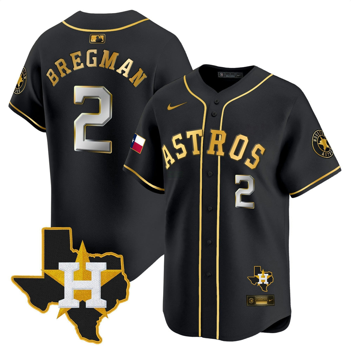 MLB Men’s Houston Texas Patch Vapor Premier Limited Jersey