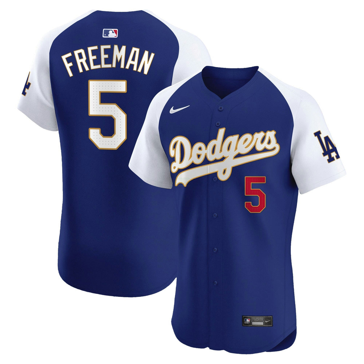 MLB Men’s Los Angeles Gold Trim Premier Elite Jersey