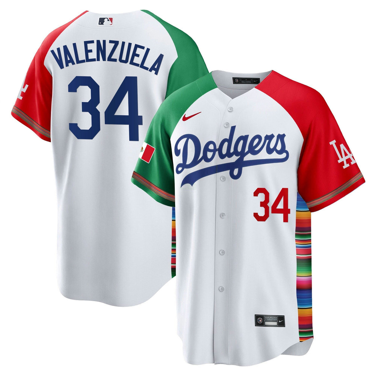 MLB Los Angeles Dodgers Men’s Mexico Cool Base Limited Jersey V2