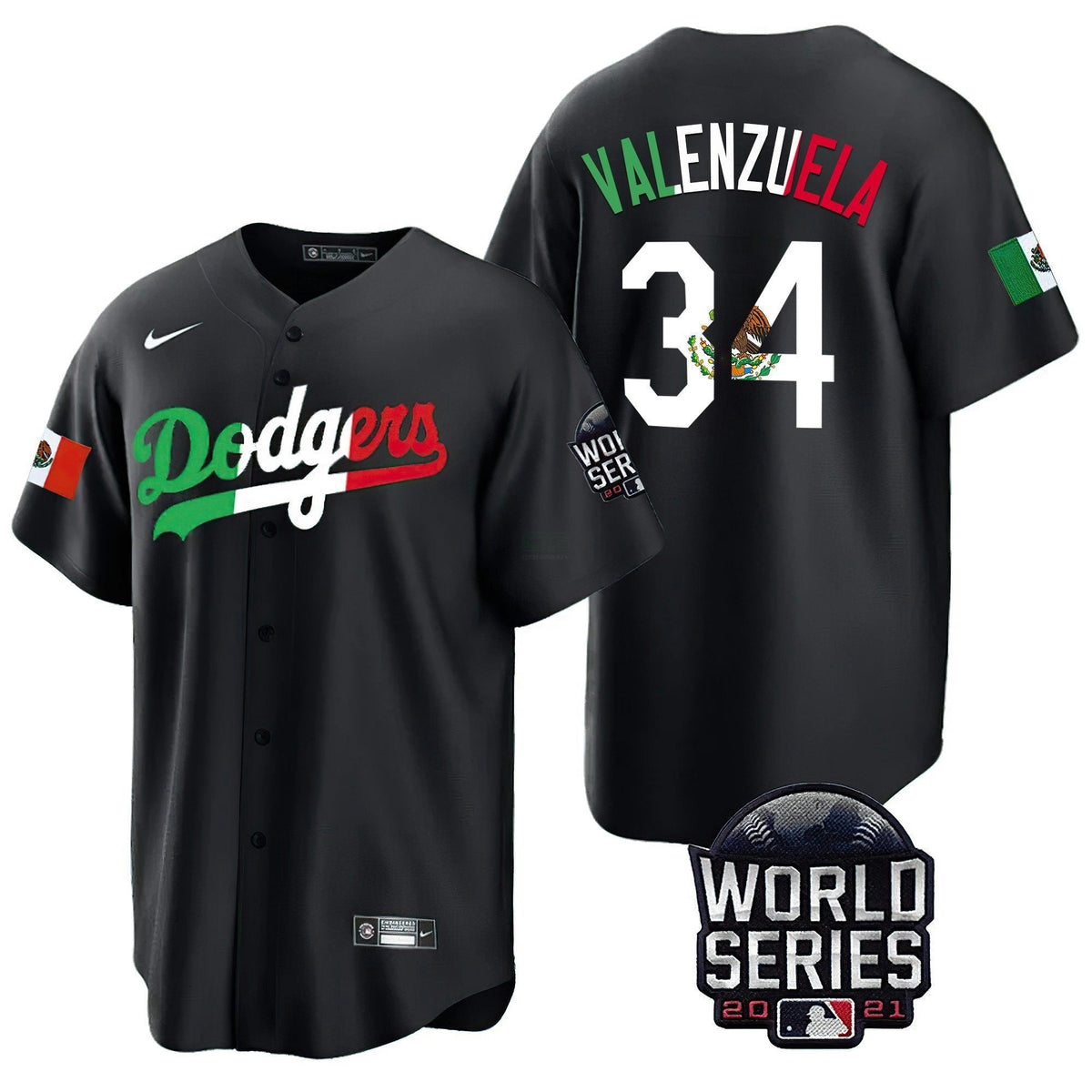 MLB Men’s Mexico World Series Patch Jersey