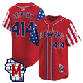 MLB Men’s Milwaukee 2025 Independence Day Vapor Premier Limited Jersey