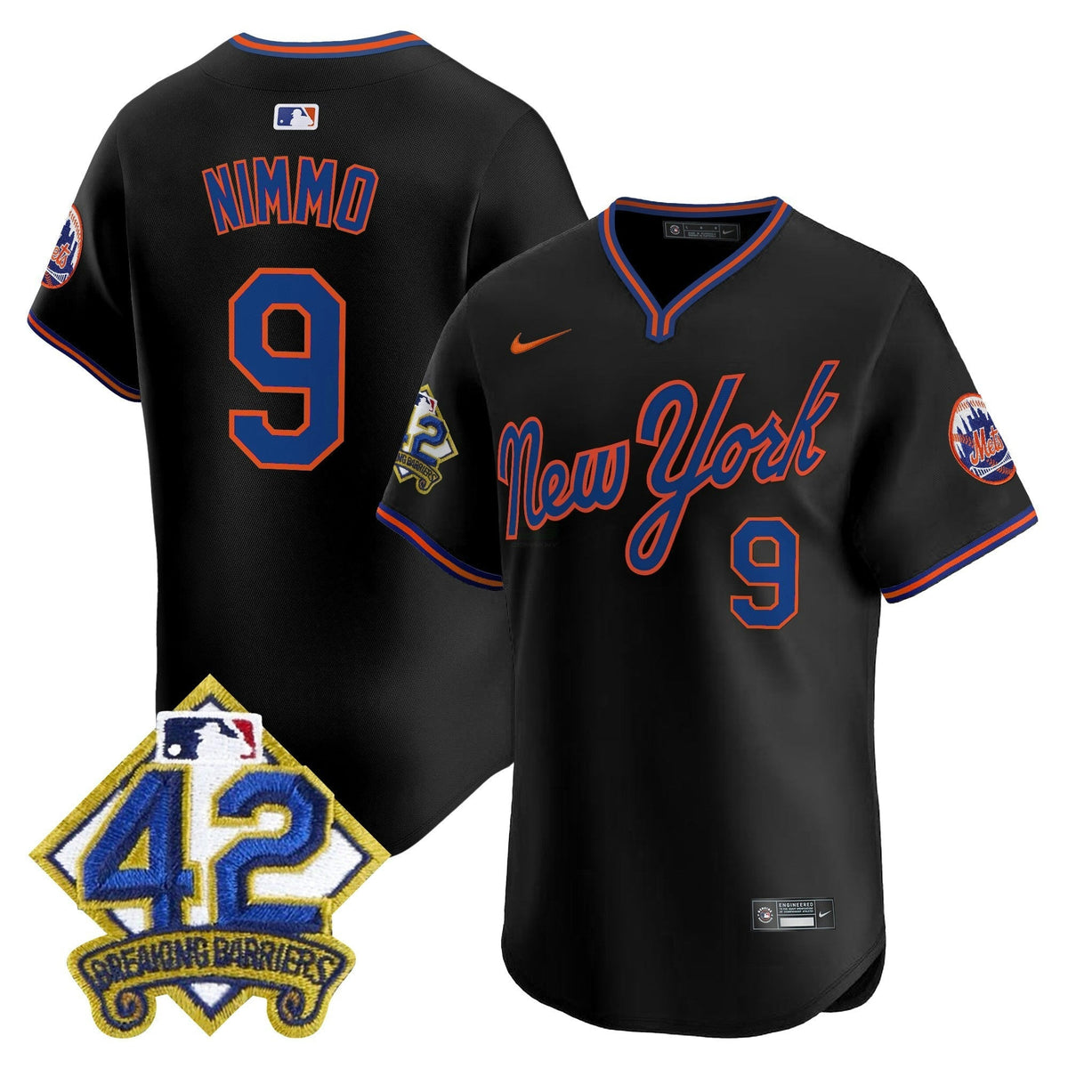 MLB Men’s New York 2025 Jackie Robinson Patch Road Alternate Jersey