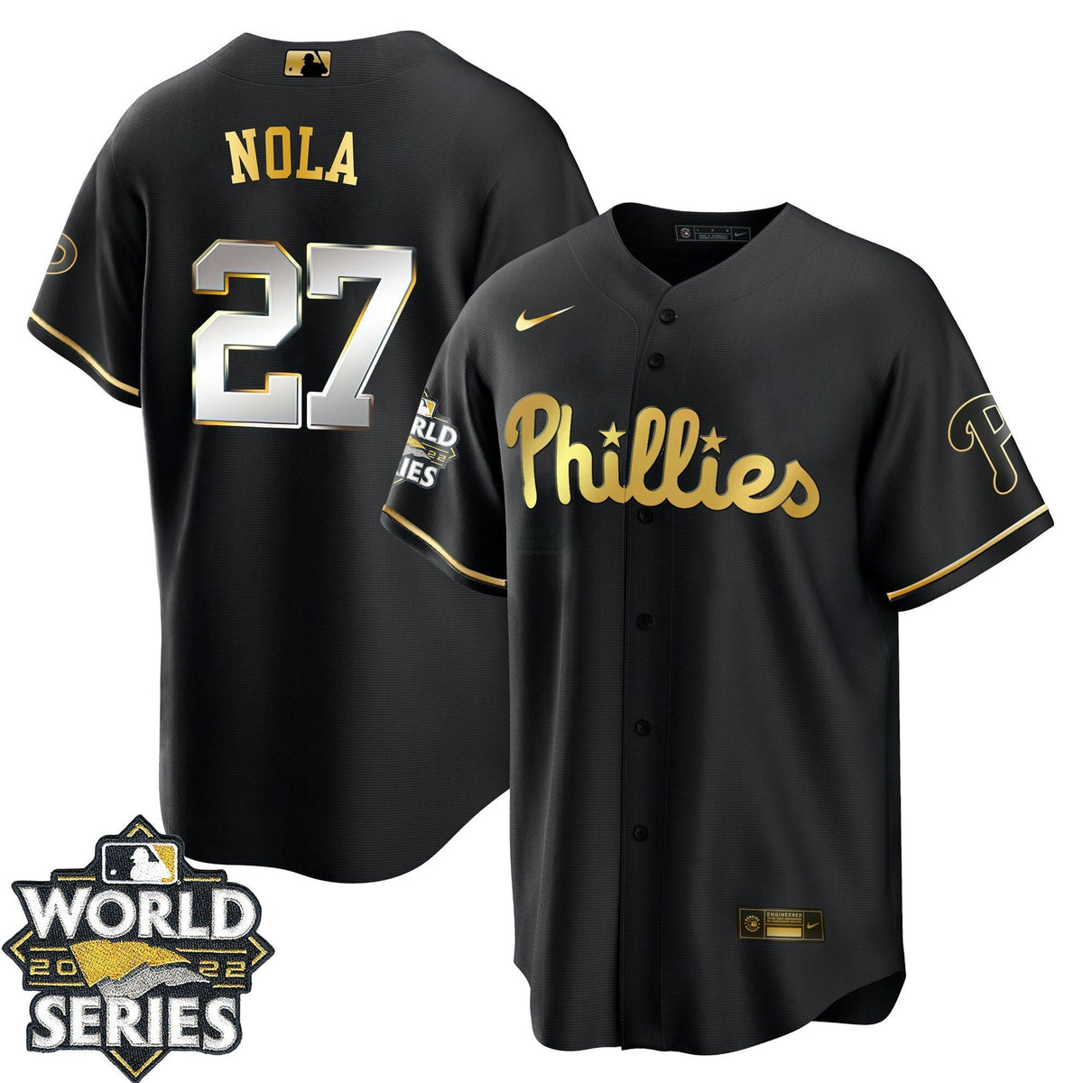 MLB Men’s Philadelphia Gold 2022 World Series Jersey Limited