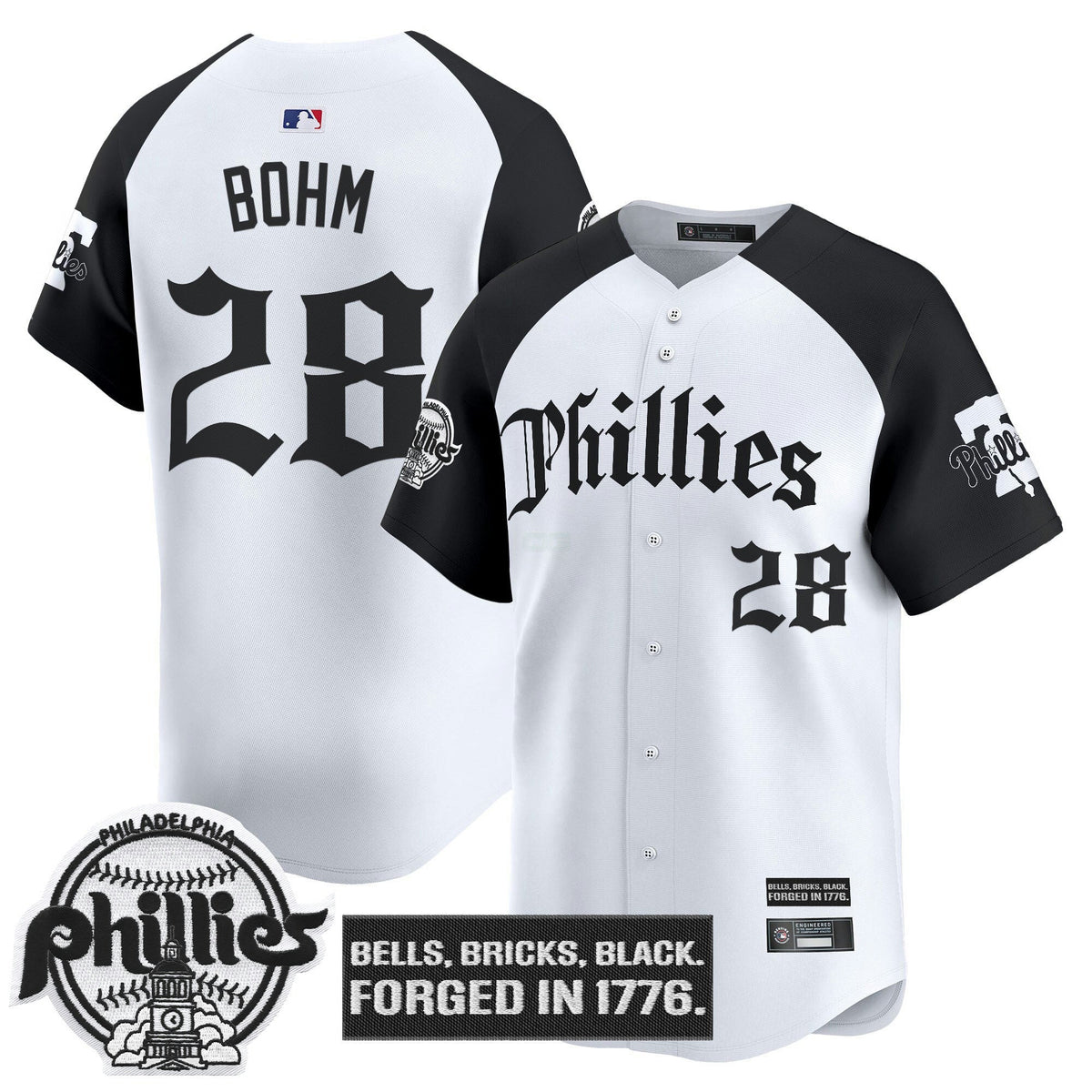 MLB Men’s Philadelphia ‘Gothic Liberty Edition’ Vapor Premier Limited Jersey