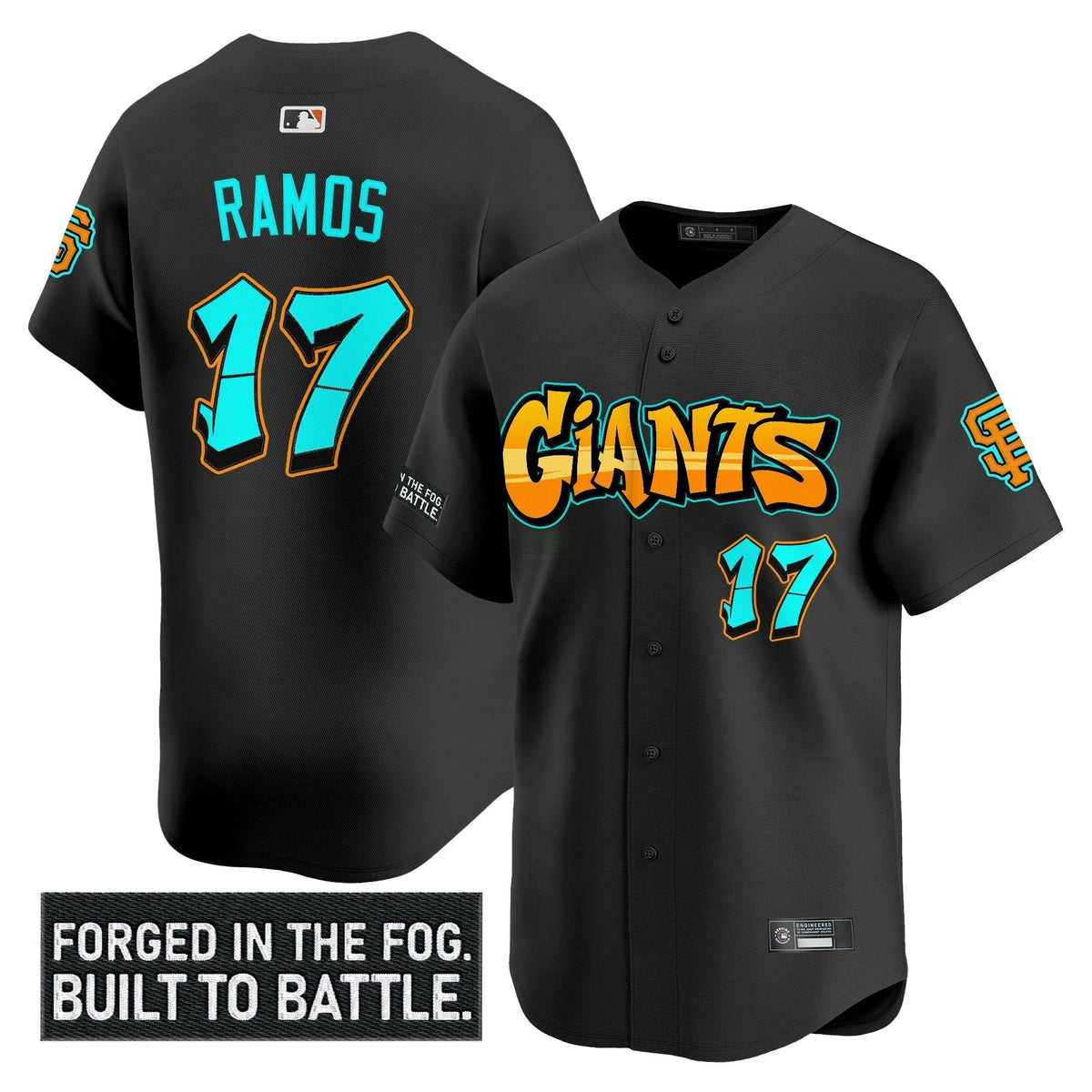 MLB Men’s San Francisco ‘Graffiti Fog City Drop’ Vapor Premier Limited Jersey
