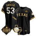 MLB Men’s Texas 2023 World Series & Texas State Patch Gold Jersey
