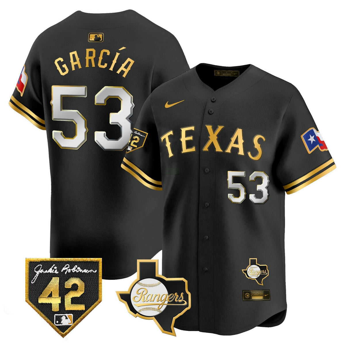 MLB Men’s Texas 2024 Jackie Robinson Patch Vapor Premier Limited Jersey