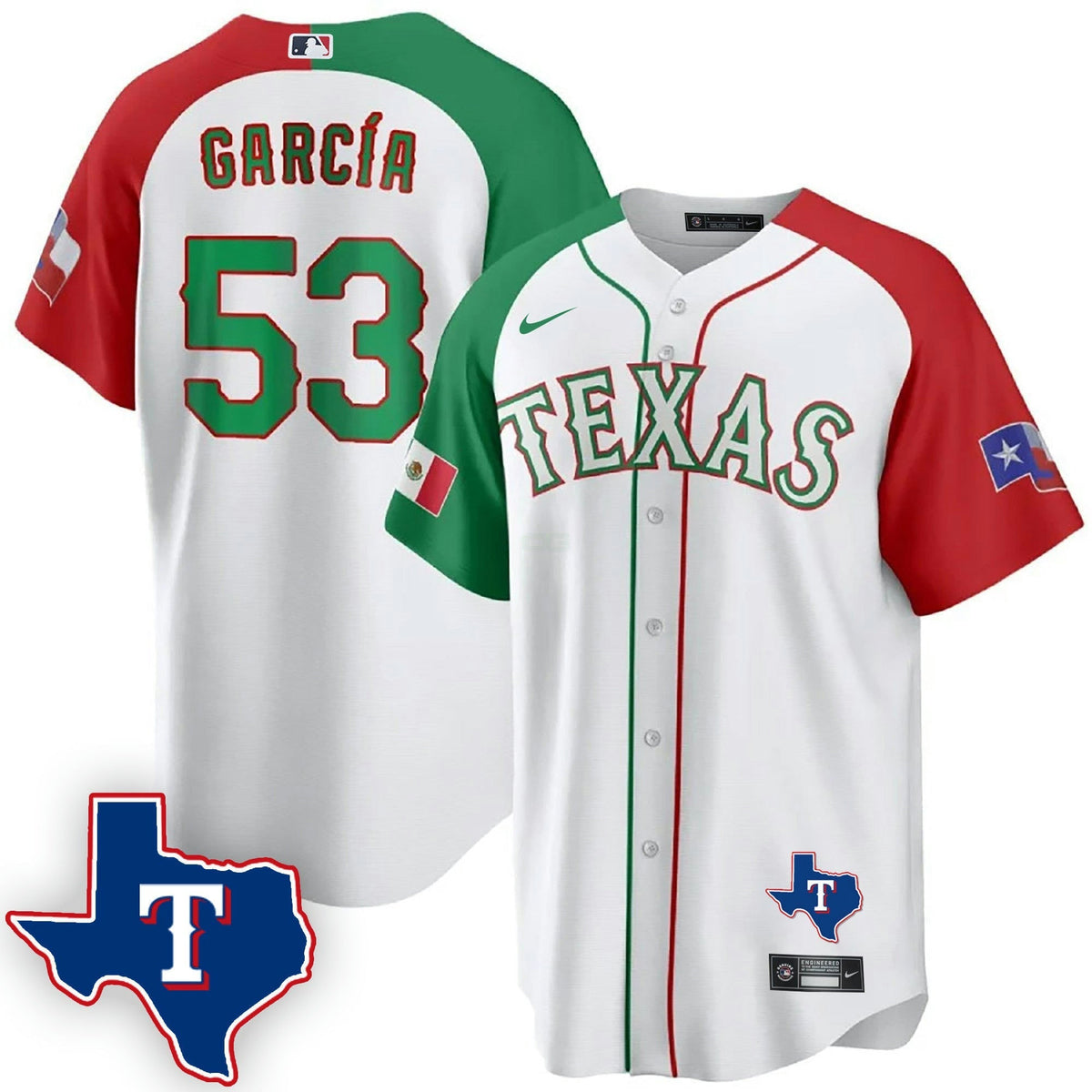 MLB Men’s Texas Mexican Cool Base Jersey V2