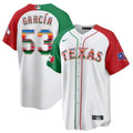 MLB Men’s Texas Mexican Heritage Night Cool Base Jersey – Away